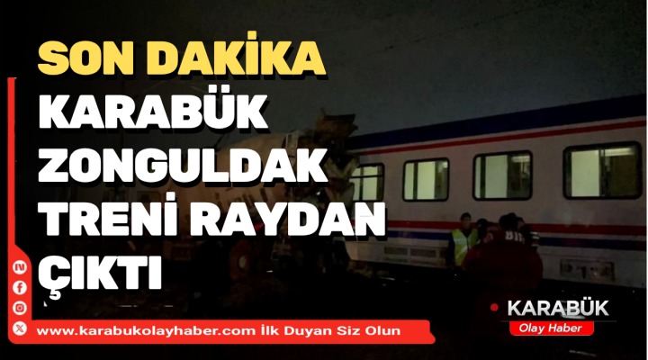 Karabük–Zonguldak Yolcu Treni Türkali Mevkiinde Raydan Çıktı!