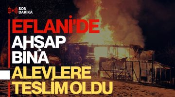 Soğuk Kış Gecesini Yangın Aydınlattı