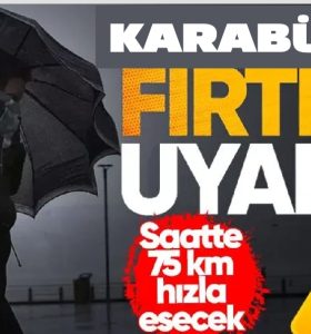 Karabük İçin Fırtına Uyarısı