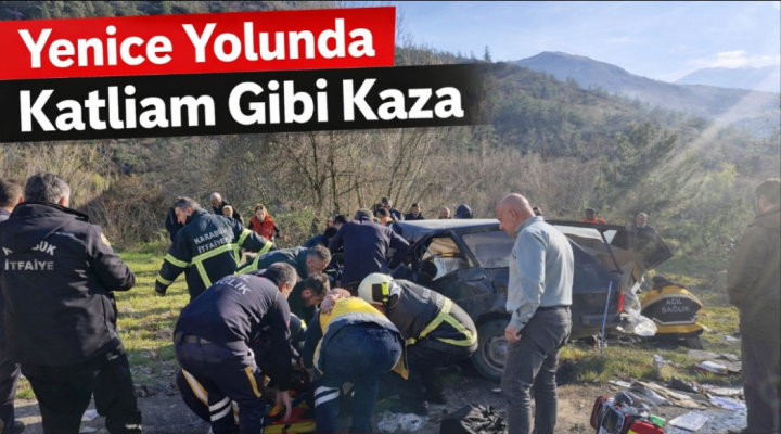 Yenice Yolunda Feci Kaza: 3’ü Ağır 6 Yaralı